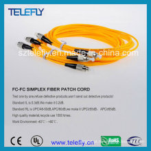 FC Single Mode Cabo de Fibra Óptica Patch Cord